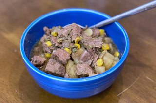 Ready to eat Buffalo Meat Stew.