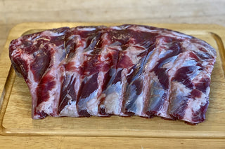 Ready for the grill Buffalo Back Ribs from Yankee Farmer's Market.