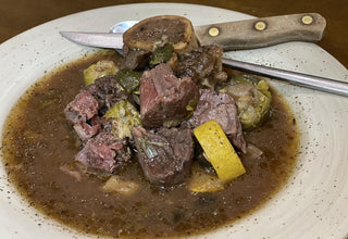 Buffalo Osso Bucco from Yankee Farmer's Market.