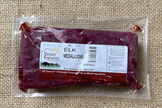 One Pound Package of Farm-Raised Elk Medallions from Yankee Farmer's Market.