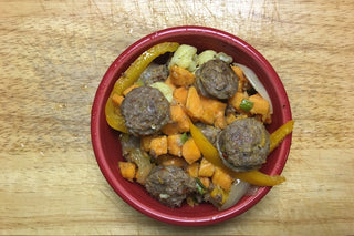 Pastured Pork Sausage with vegetables