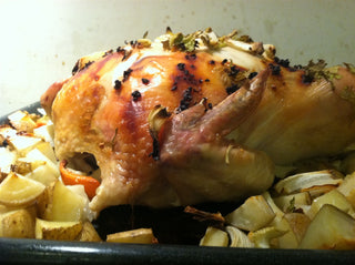 Roasted, Naturally Raised Whole Chicken from Yankee Farmer's Market.