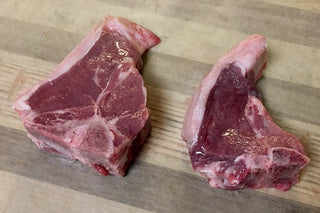 Pasture Raised Lamb Chops from Yankee Farmer's Market.