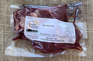 Packaged Grass-Fed Beef Steak Tips, Yankee Farmer's Market