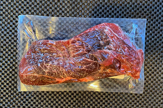 Grass Fed Beef Shaved Steak back of package