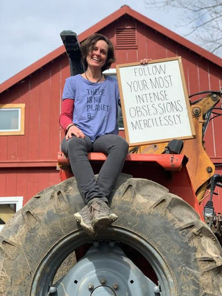 Ginger on the farm