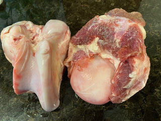 Raw Buffalo Bones from Yankee Farmer's Market.