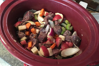 Venison Stew, stew meat from Yankee Farmer's Market.