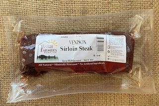 Farm Raised Venison Top Sirloin Steaks from Yankee Farmer's Market.
