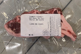 Pasture Raised Lamb Chops from Yankee Farmer's Market.