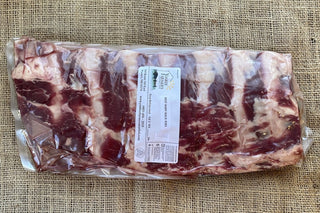 Packaged Grass-Fed Beef Back Ribs from Yankee Farmer's Market.