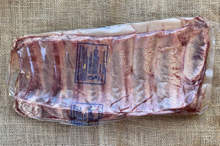 Packaged Grass-Fed Beef Back Ribs from Yankee Farmer's Market.