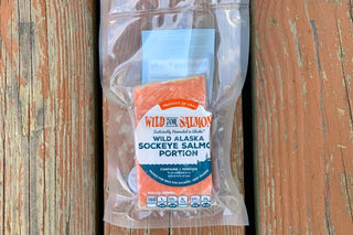 Wild Alaskan Salmon Portion from Yankee Farmer's Market.