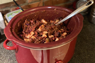 Ground Venison in the crock pot