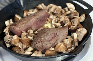 Venison Medallions with mushrooms